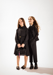 TWINSET LOGO BELT FLANNEL DRESS