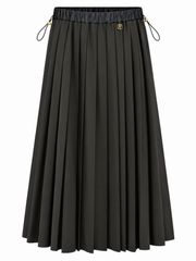 NOIR 2PC RHINESTONE COLLAR SWEATER WITH PLEAT SKIRT