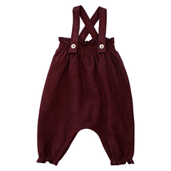 BABE AND TESS 2PC TAZIO CHECKED BLOUSE WITH CLEMENTINA OVERALL