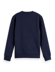SCOTCH & SODA BADGE CREWNECK SWEATSHIRT