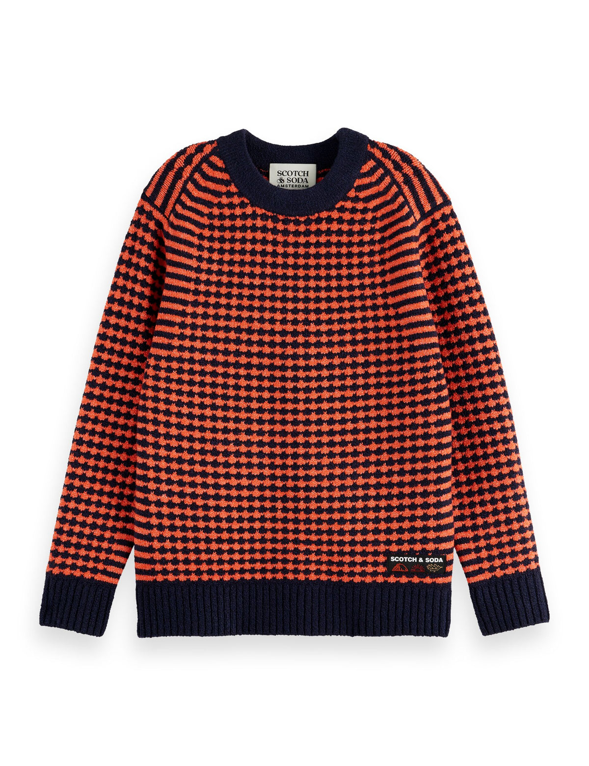 SCOTCH & SODA CHENILLE PATTERN PULLOVER SWEATER