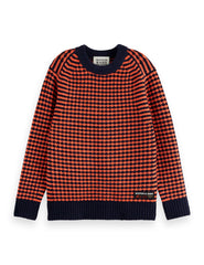 SCOTCH & SODA CHENILLE PATTERN PULLOVER SWEATER