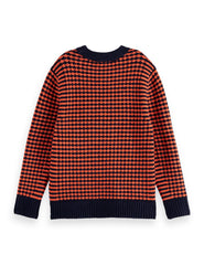 SCOTCH & SODA CHENILLE PATTERN PULLOVER SWEATER