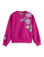 SCOTCH & SODA EMBROIDERED SWEATSHIRT