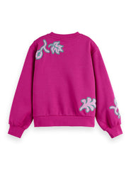 SCOTCH & SODA EMBROIDERED SWEATSHIRT