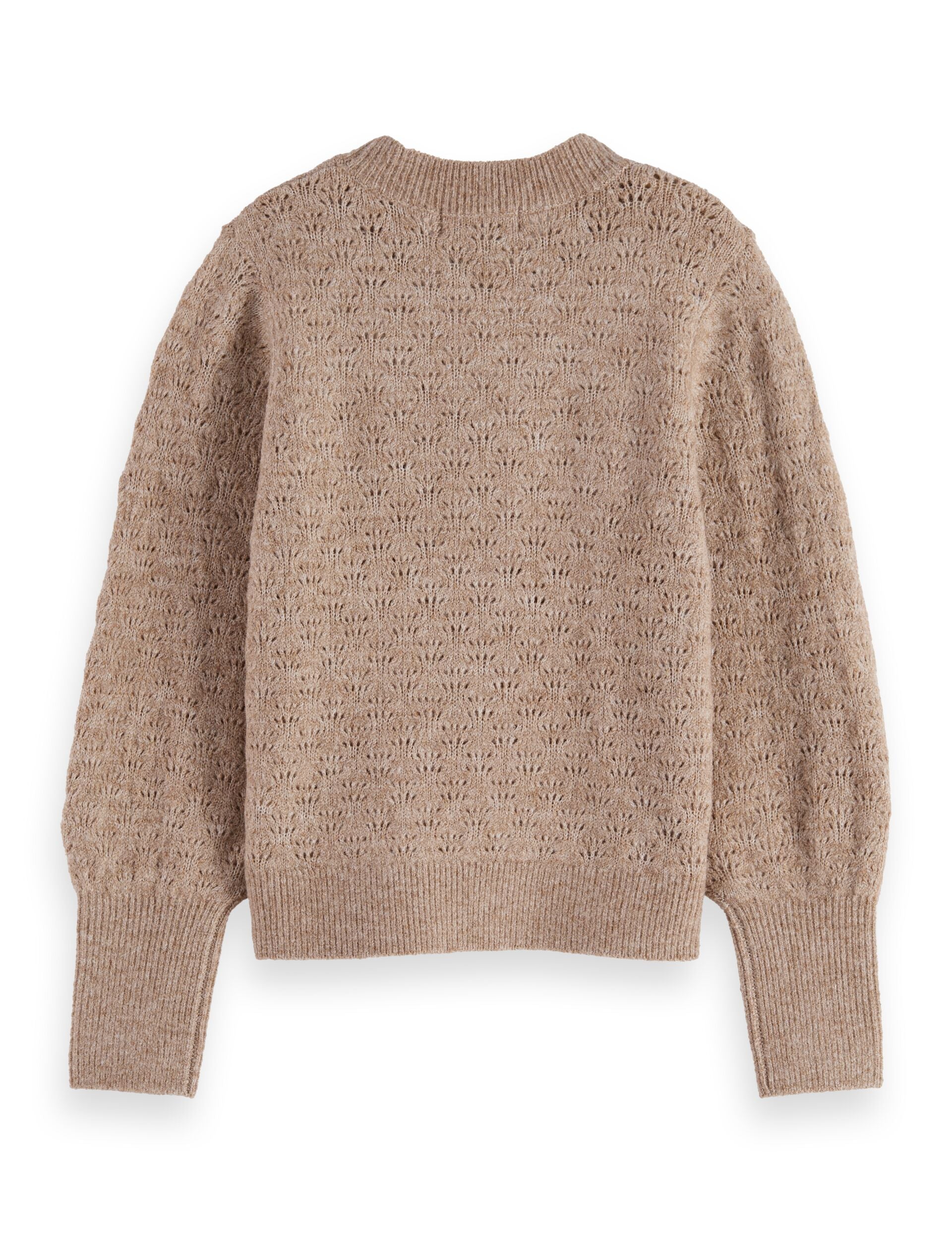SCOTCH & SODA LIGHTWEIGHT AJOUR KNIT PULLOVER