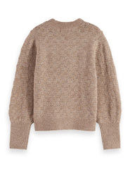SCOTCH & SODA LIGHTWEIGHT AJOUR KNIT PULLOVER