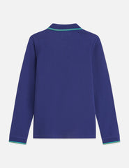 SCOTCH & SODA CONTRAST TIPPING PIQUE L/S POLO