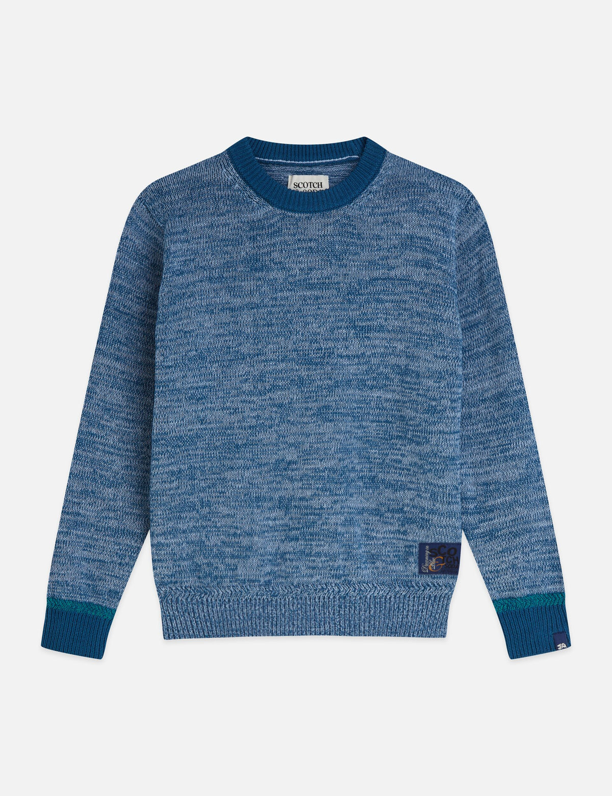 SCOTCH & SODA MELANGE YARN CREWNECK SWEATER