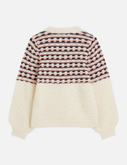 SCOTCH & SODA COLOR BLOCK CREWNECK SWEATER