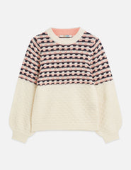 SCOTCH & SODA COLOR BLOCK CREWNECK SWEATER