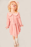 MIPOUNET CARINE BUTTON DOWN COLLARED CORDUROY DRESS