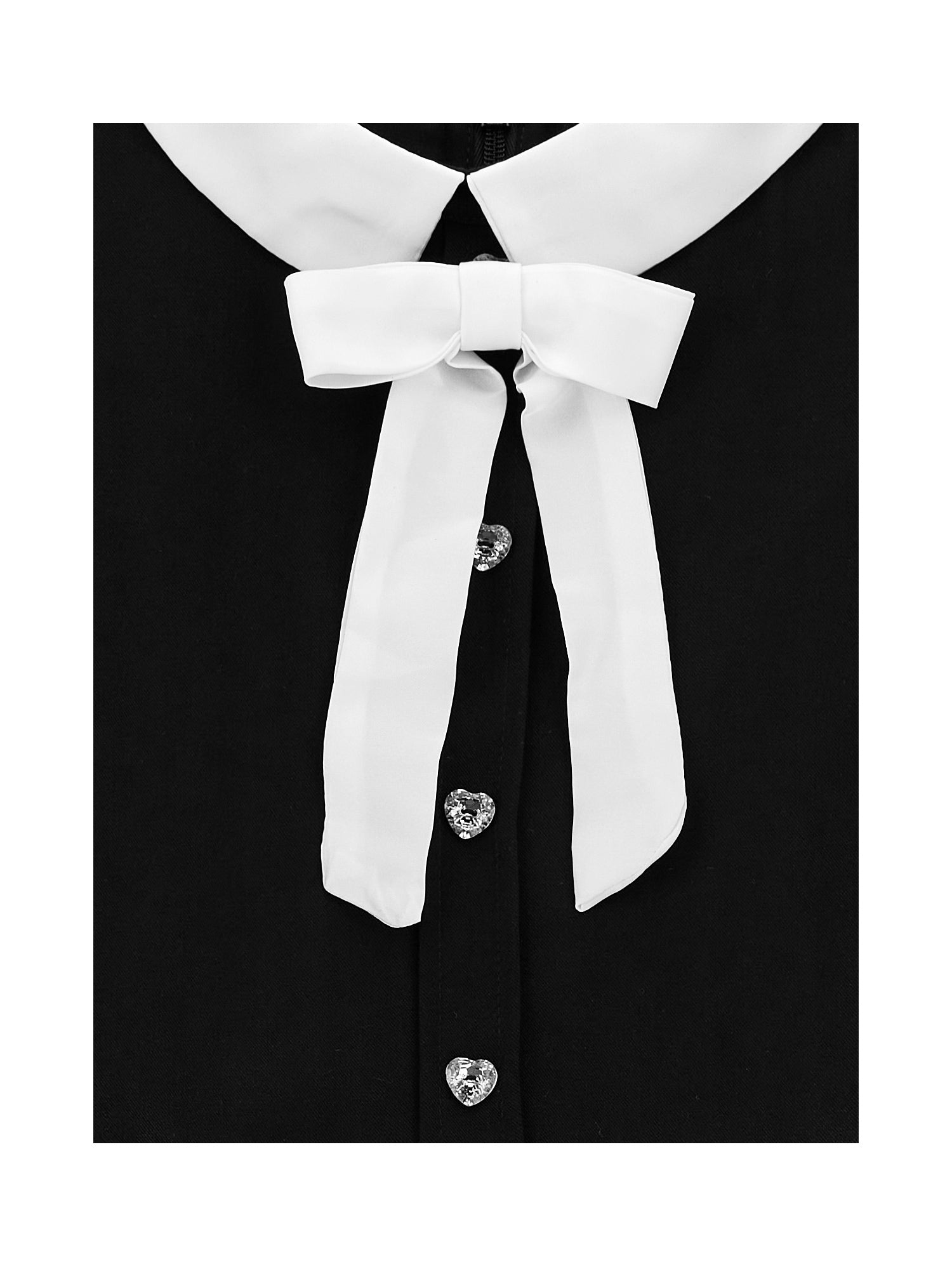 MONNALISA FRONT TIE WITH COLLAR DRESS