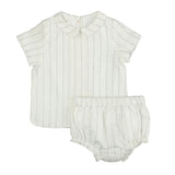 LA NINA 2PC STRIPED SHIRT WITH SHORTS SET