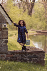 LA NINA WATERCOLOR PRINT DRESS