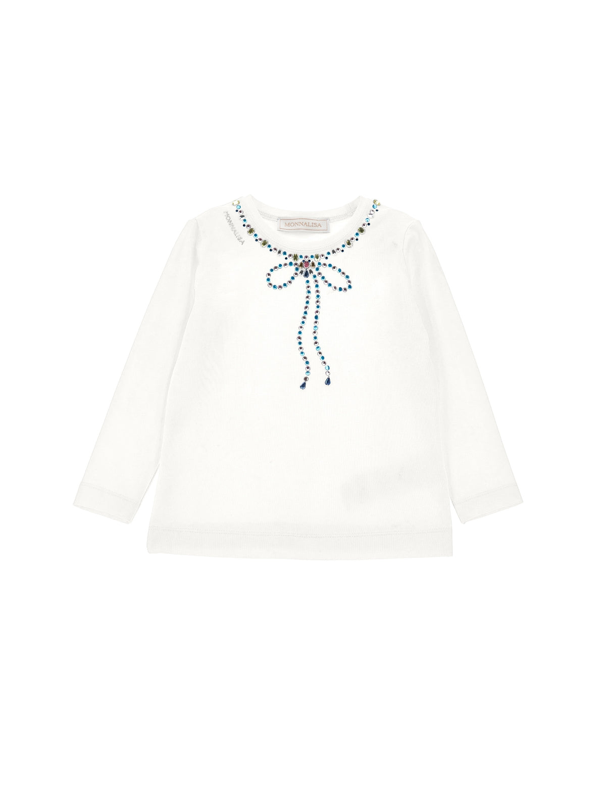 MONNALISA BOW DETAIL T-SHRIT