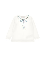 MONNALISA BOW DETAIL T-SHRIT
