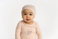 POUF 2PC BUNNY FOOTIE WITH BEANIE SET