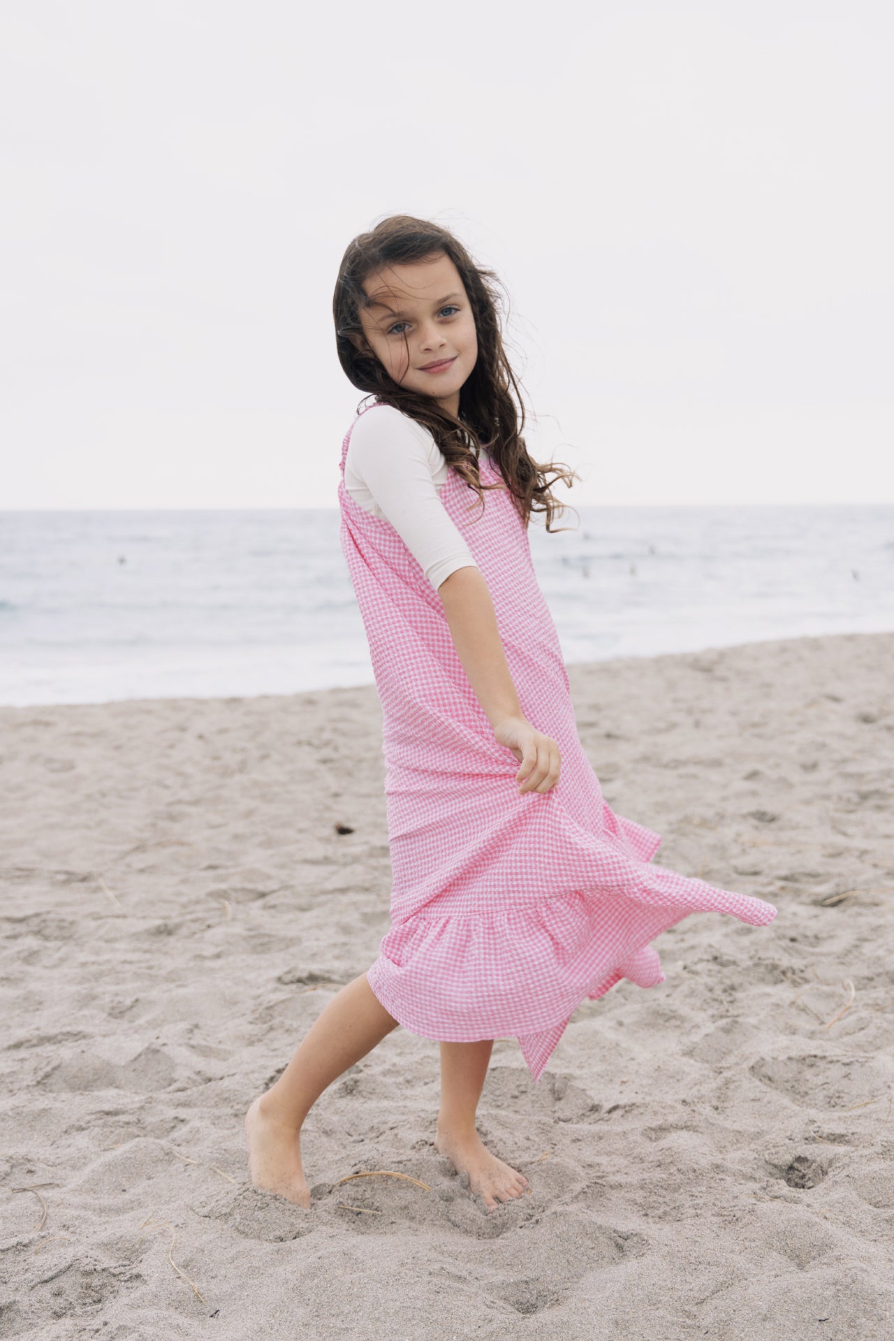 KIN KIN GINGHAM HI LOW JUMPER – Little Women Too