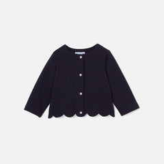 JACADI SCALLOPED CARDIGAN