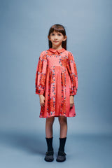 BEBE ORGANIC BEATRICE FLORAL PATCHWORK DRESS