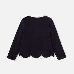 JACADI SCALLOPED CARDIGAN