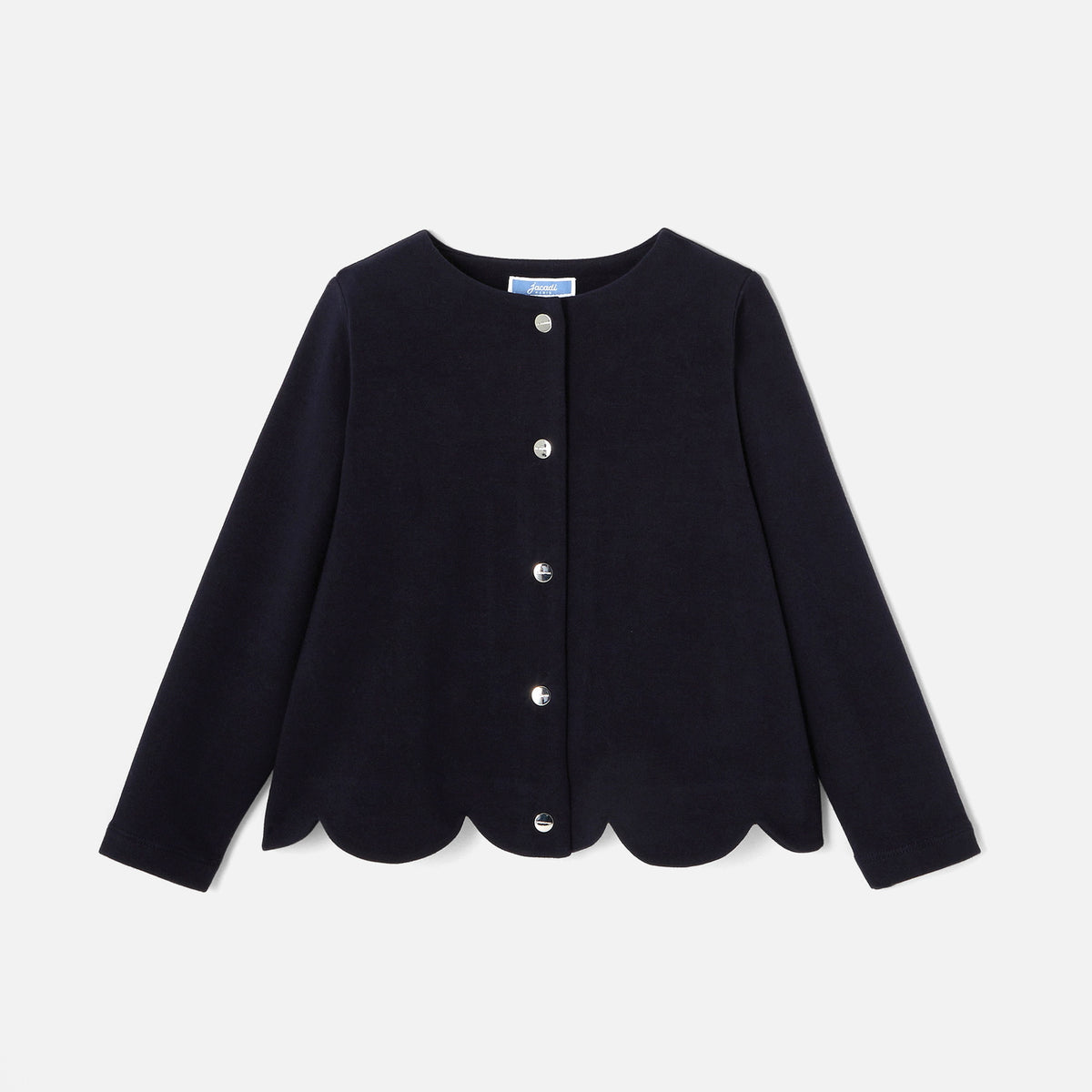 JACADI SCALLOPED CARDIGAN