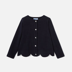 JACADI SCALLOPED CARDIGAN