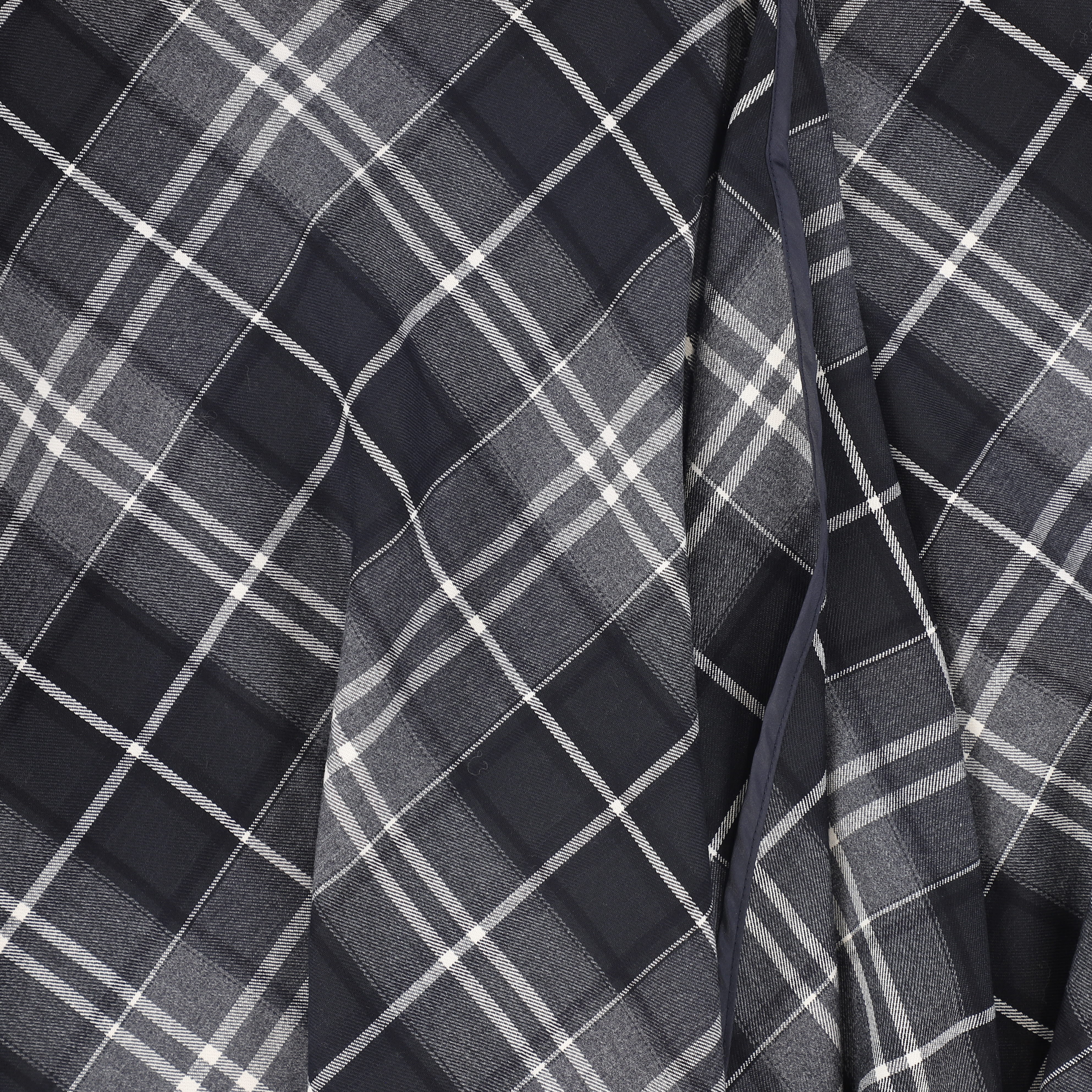 BAMBOO PLAID WRAP RUFFLE MAXI SKIRT