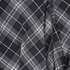 BAMBOO PLAID WRAP RUFFLE MAXI SKIRT