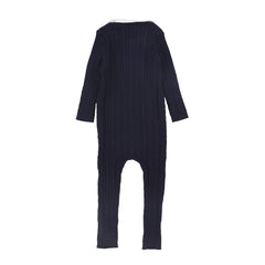 BAMBOO CABLE KNIT COLLAR ROMPER