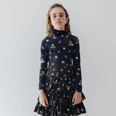 PETITE AMALIE 2PC PETITE ROSEBUD PRINT TOP WITH SKIRT