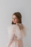 PETITE AMALIE GOLD 2PC TULLE TOP WITH TULLE SKIRT