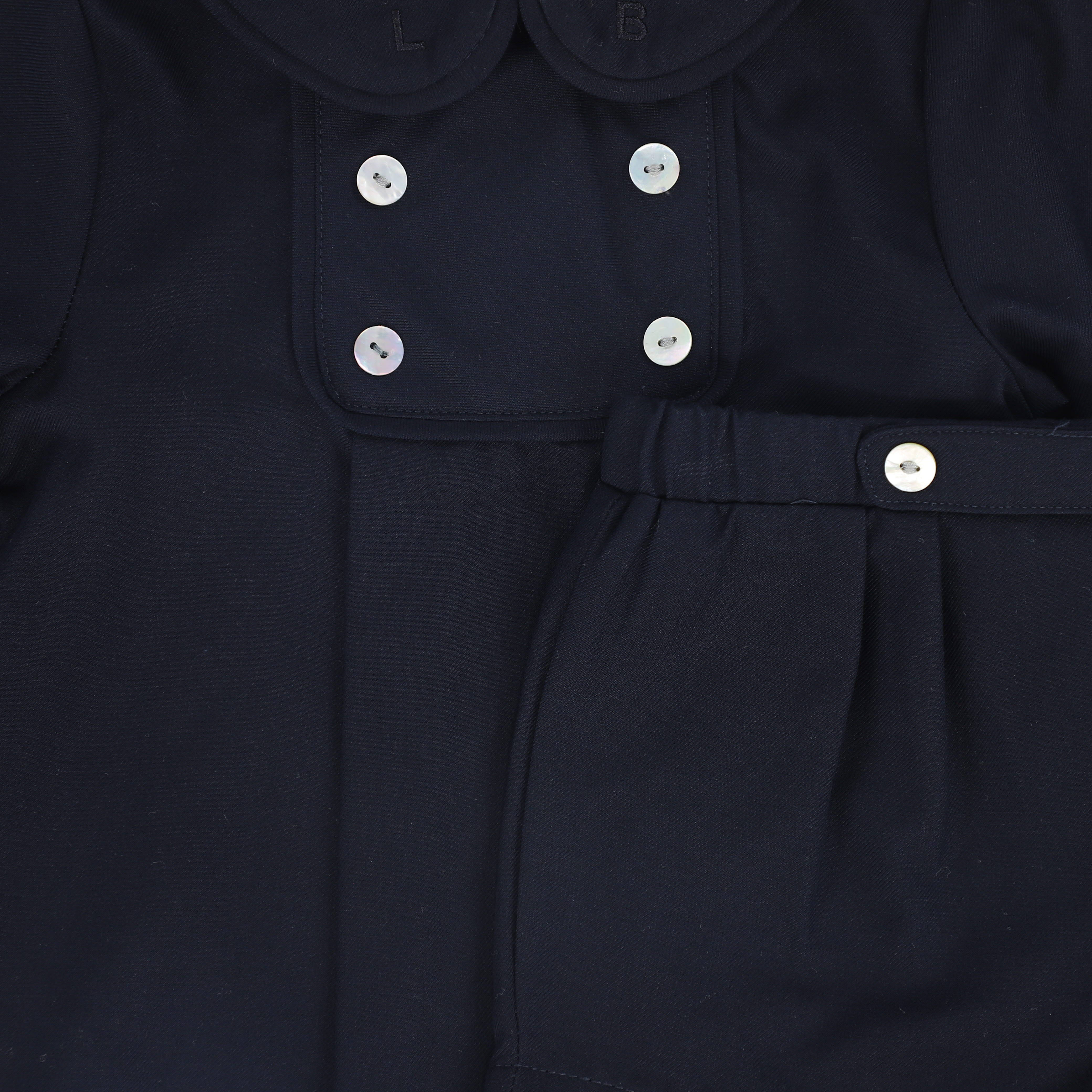 LE BOURDON 2PC WOOL BUTTON DETAIL SET
