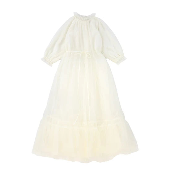 FRANCESCA GUILIANO TULLE WAISTED GOWN