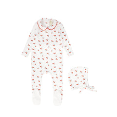 BEBE JOLEE PIPED PRINTED FOOTIE