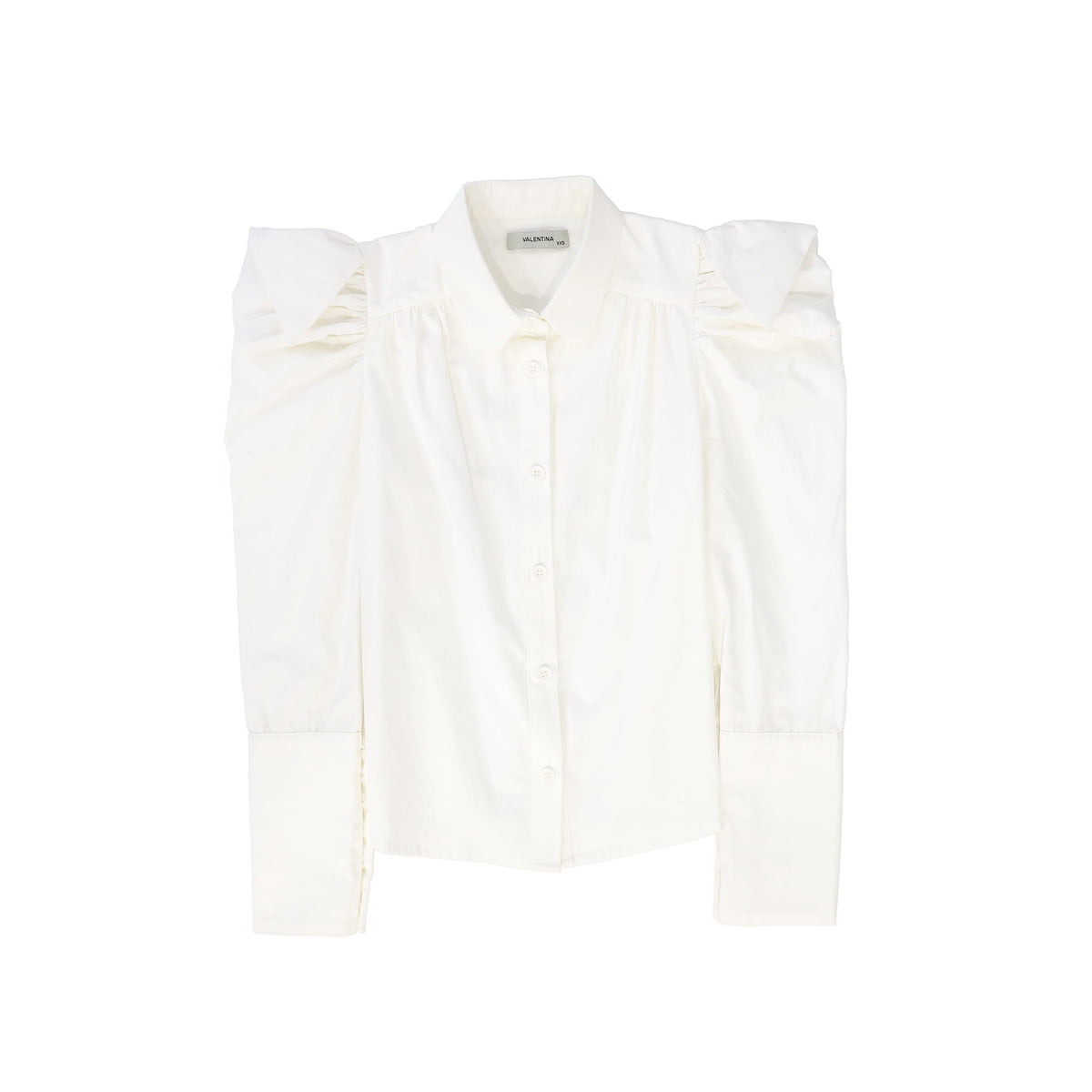 VALENTINA POINTED SHOULDER PUFF BLOUSE
