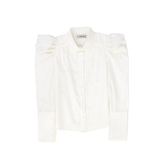 VALENTINA POINTED SHOULDER PUFF BLOUSE