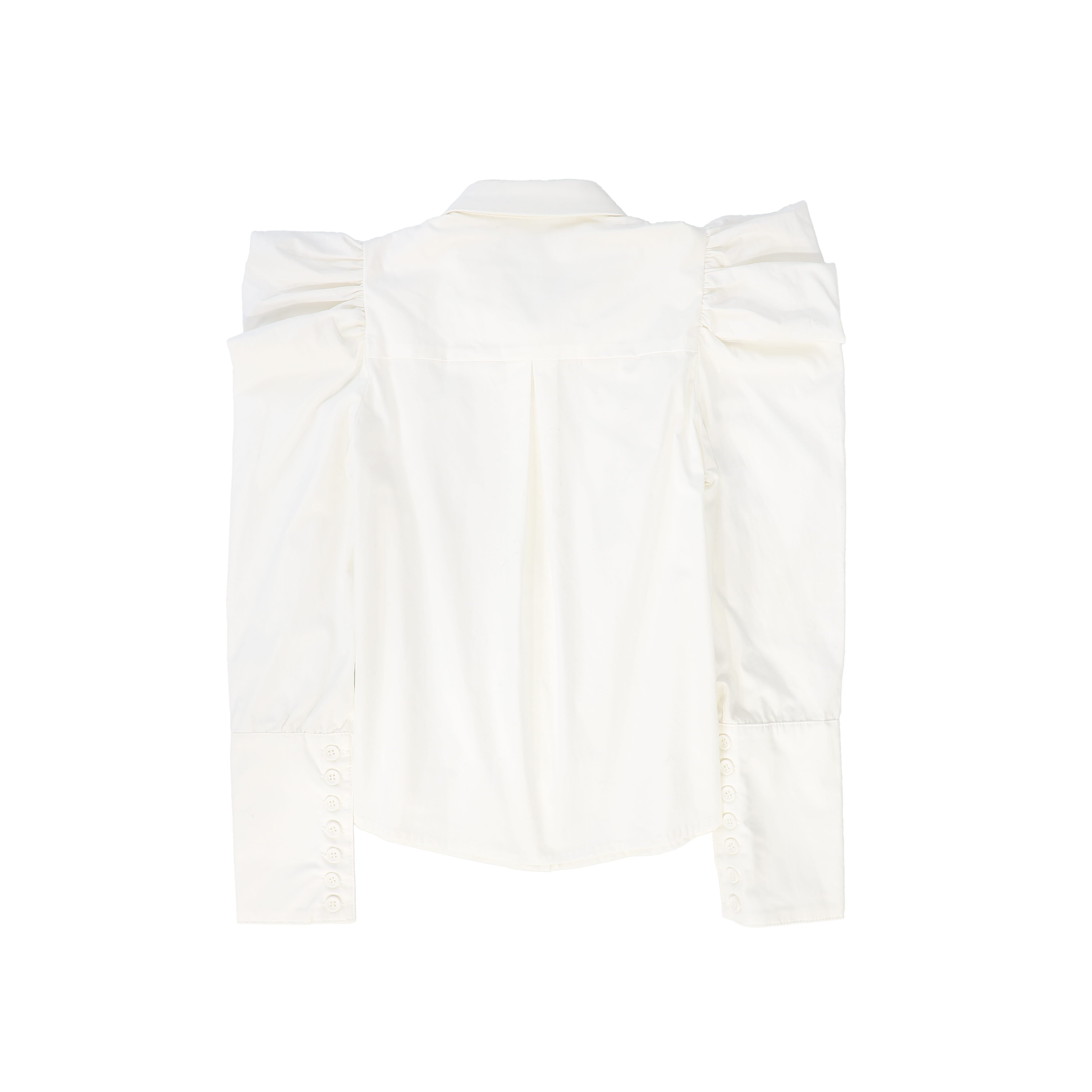 VALENTINA POINTED SHOULDER PUFF BLOUSE