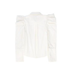 VALENTINA POINTED SHOULDER PUFF BLOUSE