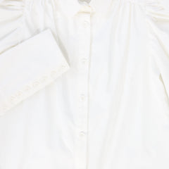 VALENTINA POINTED SHOULDER PUFF BLOUSE