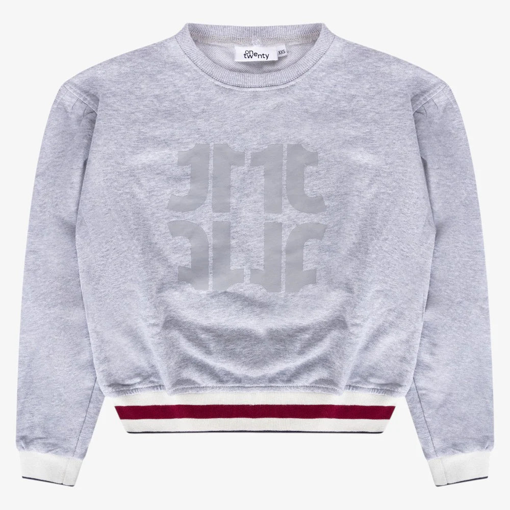 ONE TWENTY SIGNATURE COLLAR SWEATSHIRT