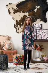 PORTER PRINTED TIE BELT DRESS