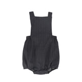 BACE COLLECTION 2PC CROCHET CARDIGAN WITH STRIPED BUBBLE ROMPER