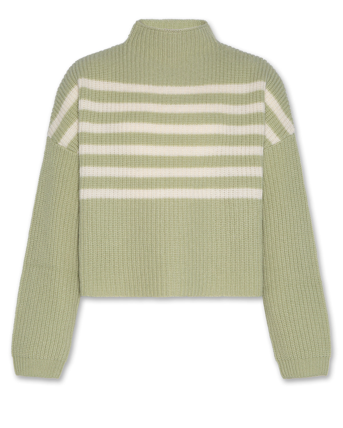 AO 76 JUICY STRIPED MOCKNECK SWEATER