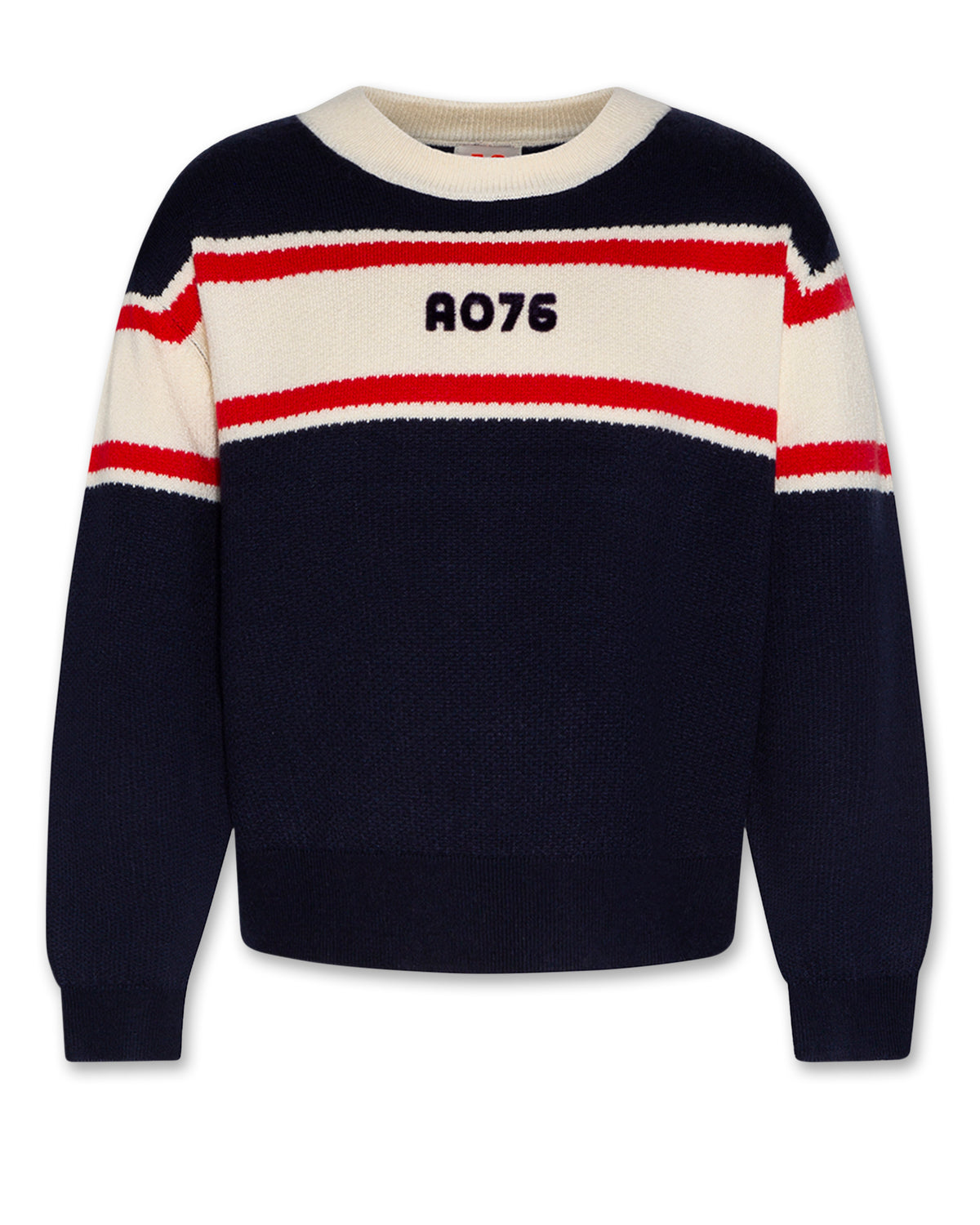 AO 76 ELLY CREW NECK LOGO SWEATER