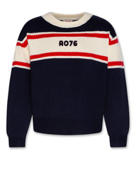 AO 76 ELLY CREW NECK LOGO SWEATER