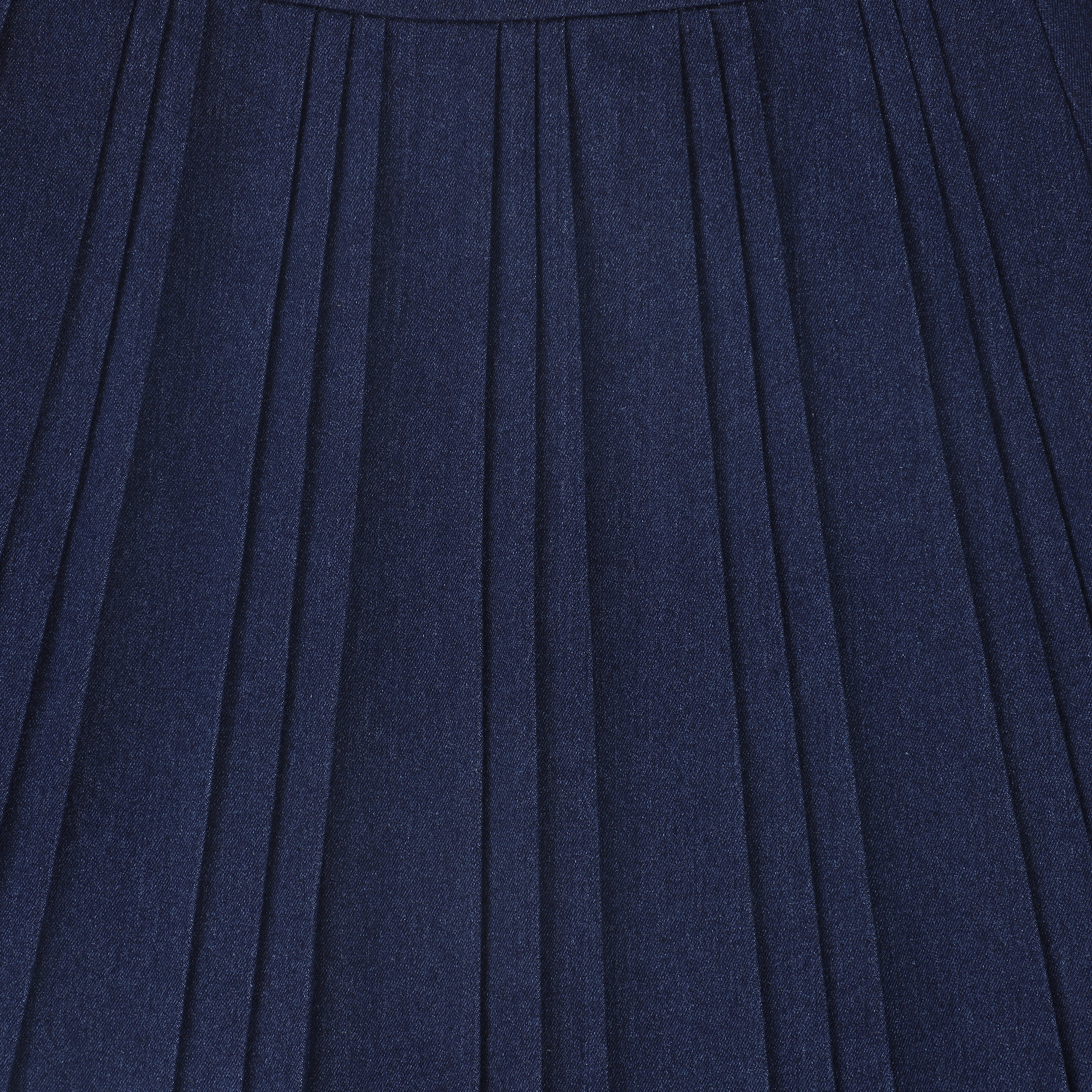 VALENTINA DENIM PLEATED SKIRT