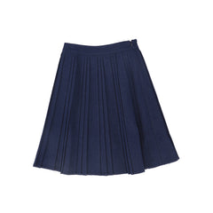 VALENTINA DENIM PLEATED SKIRT