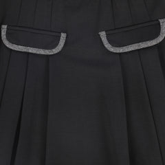 BAMBOO POCKET PLEATED SKRIT